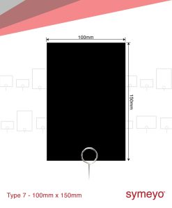 Symeyo™ 100mm X 150mm Gloss Black Product Display Label