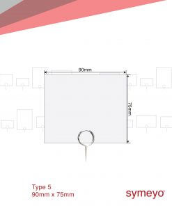 PDL Type 5 Matte White - Finished Size: 90mm X 75mm