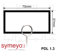 product display card label