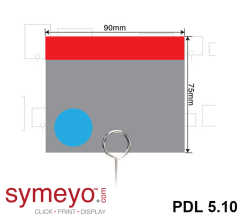PDL Type 5.10 Grey, Red & Blue Dot